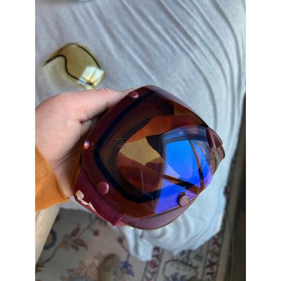 Poc Lobes ski snowboard goggles mid & low light lenses maroon strap snow winter - Picture 7 of 11